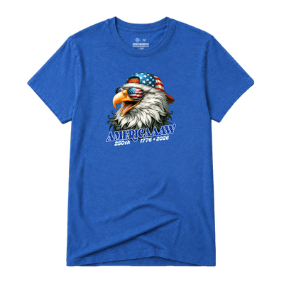 Americaaaw, Adult Unisex Short Sleeve Tee