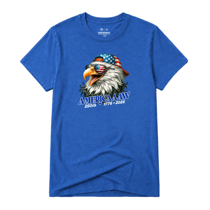 Americaaaw, Adult Unisex Short Sleeve Tee
