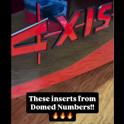 2025 2026 Axis Boats Domed Decal Insert by Domed Numbers