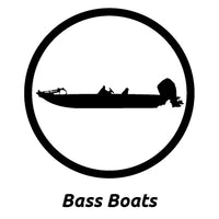 Custom Bass Boat Fishing Decals by Domed Numbers