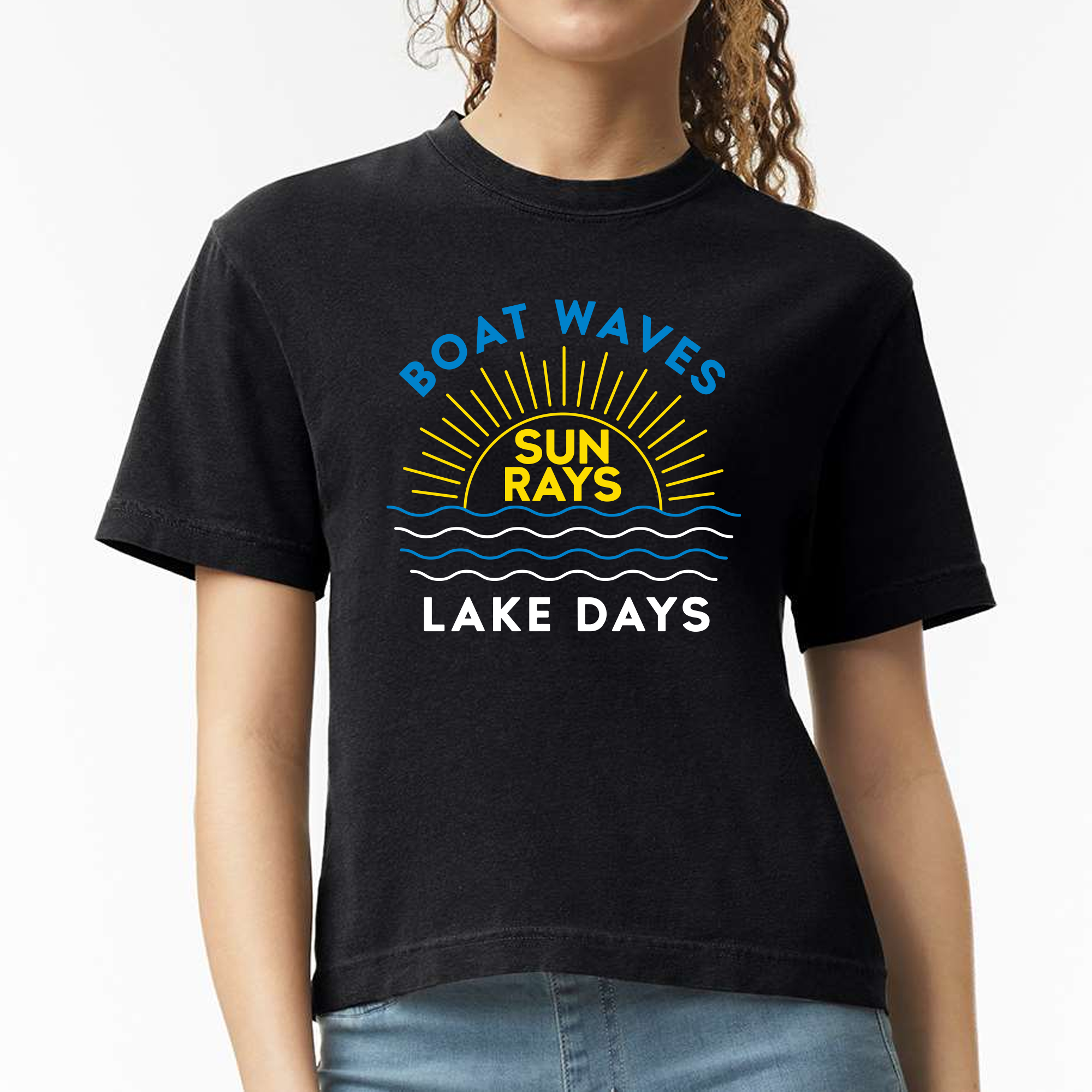 Waves Rays & Days, Women’s Heavyweight Boxy Tee