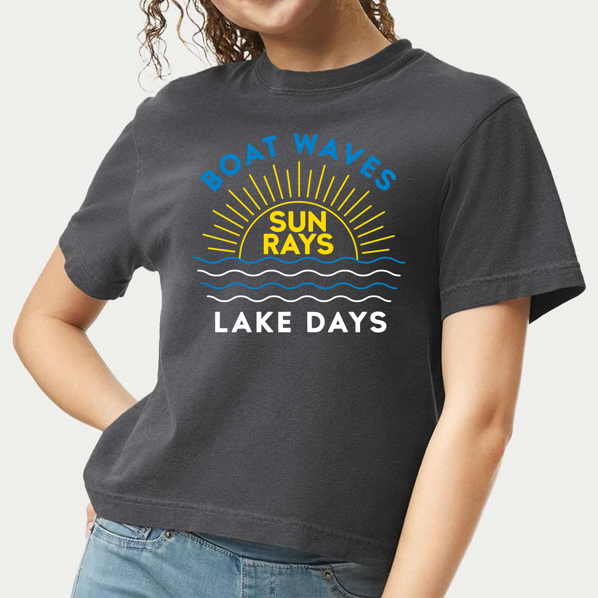 Waves Rays & Days, Women’s Heavyweight Boxy Tee
