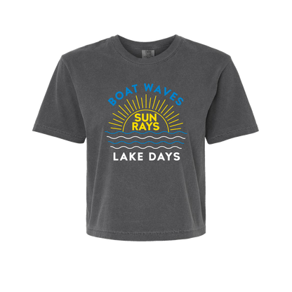 Waves Rays & Days, Women’s Heavyweight Boxy Tee
