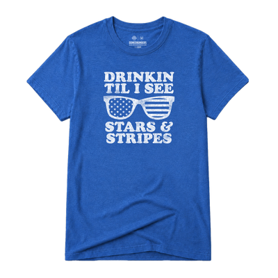 Drink Til I See, Adult Unisex Short Sleeve Tee