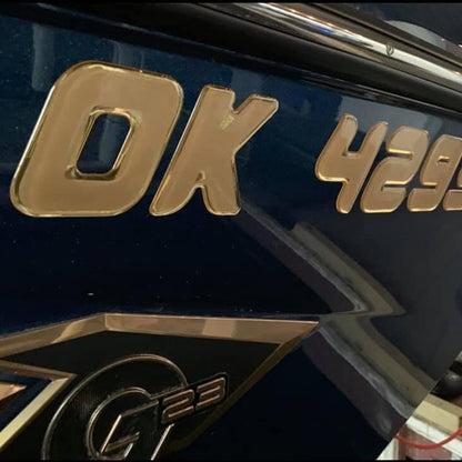 2015-2026 Nautique Domed Registration, Factory Decal Matched Colors