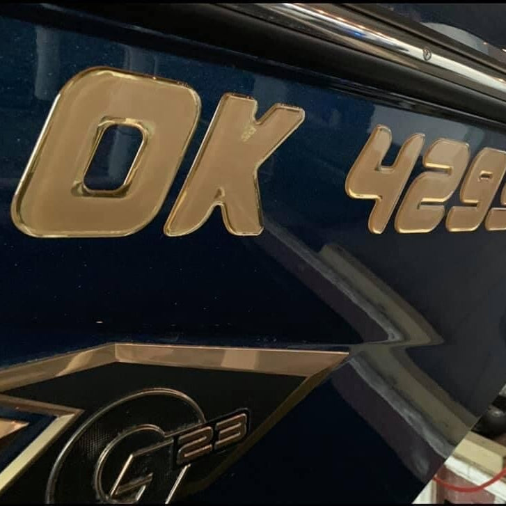 2015-2026 Nautique Domed Registration, Factory Decal Matched Colors