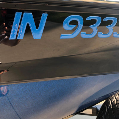 Supra Boat Gelcoat match registration by Domed Numbers