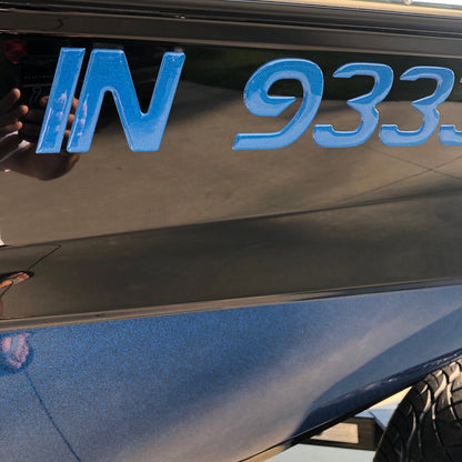 Supra Boat Gelcoat match registration by Domed Numbers