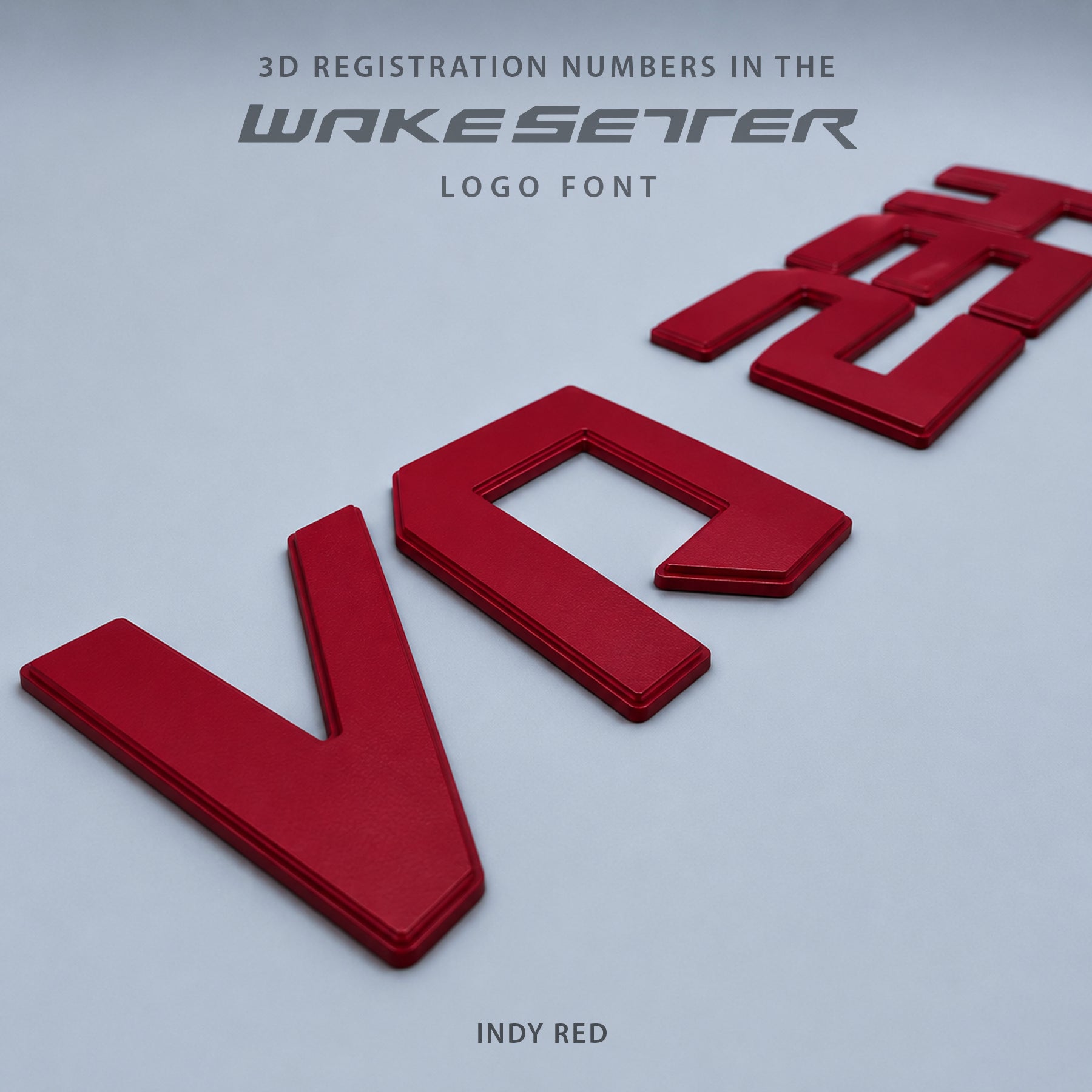 Malibu Wakesetter 3D Emblem Registration
