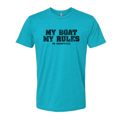 My Boat My Rules, Adult Unisex Short Sleeve Tee