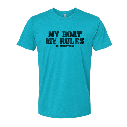 My Boat My Rules, Adult Unisex Short Sleeve Tee