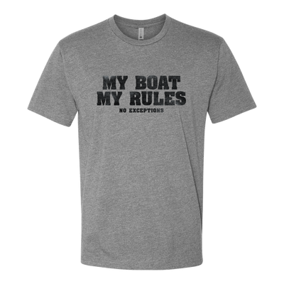 My Boat My Rules, Adult Unisex Short Sleeve Tee