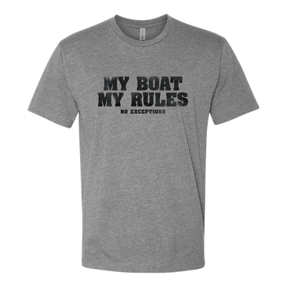 My Boat My Rules, Adult Unisex Short Sleeve Tee