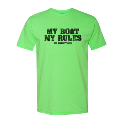 My Boat My Rules, Adult Unisex Short Sleeve Tee