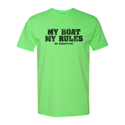 My Boat My Rules, Adult Unisex Short Sleeve Tee