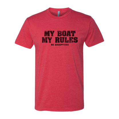 My Boat My Rules, Adult Unisex Short Sleeve Tee