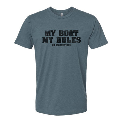 My Boat My Rules, Adult Unisex Short Sleeve Tee
