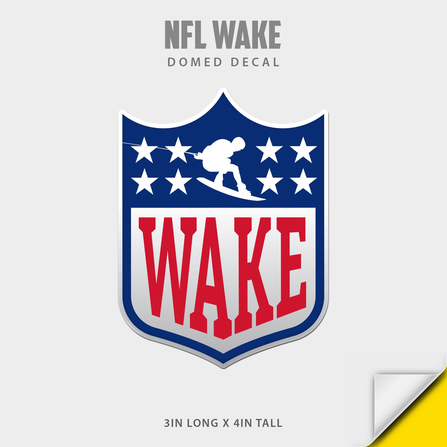 NFL Wake Domed Decal
