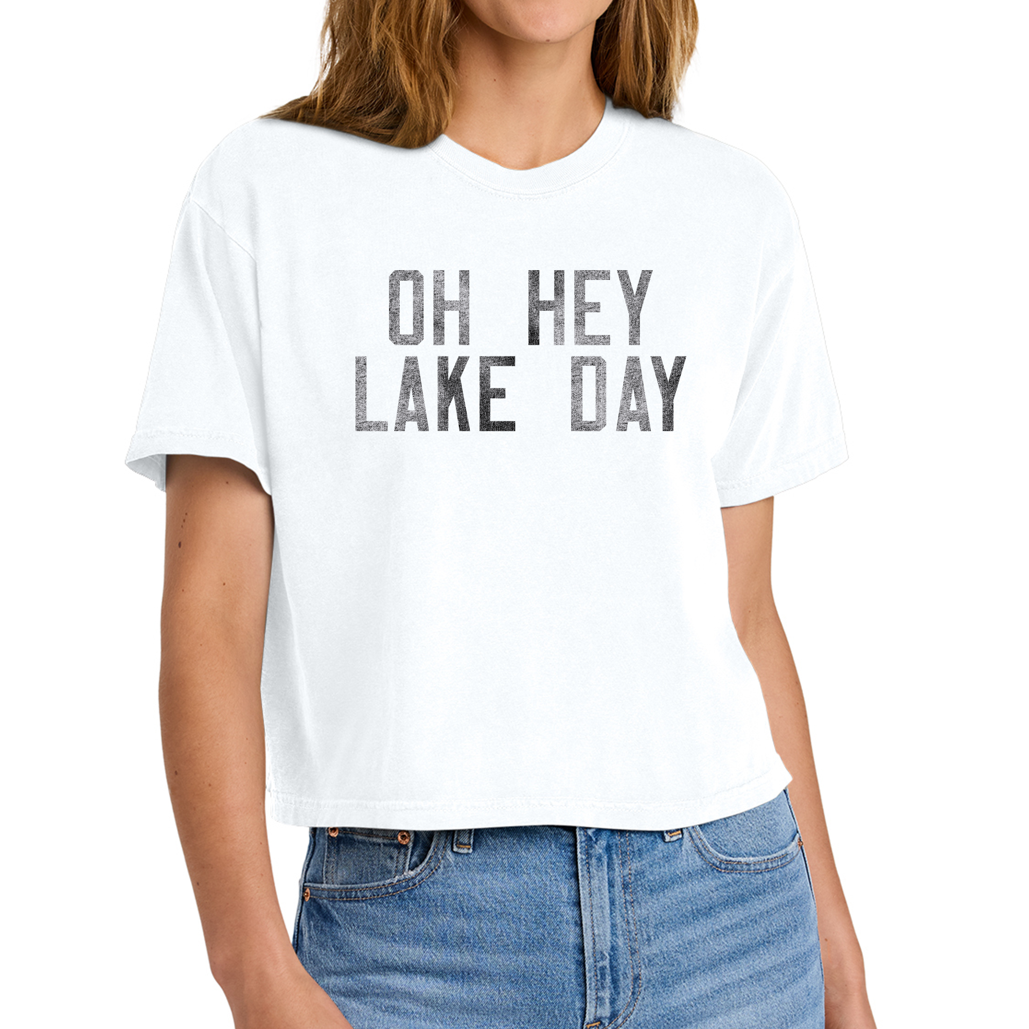 Oh Hey Lake Day, Women’s Heavyweight Boxy Tee