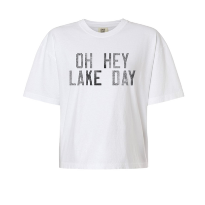 Oh Hey Lake Day, Women’s Heavyweight Boxy Tee