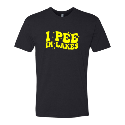 I pee in lakes, Adult Unisex Short Sleeve Tee