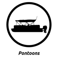 Custom Pontoon Decals by Domed Numbers