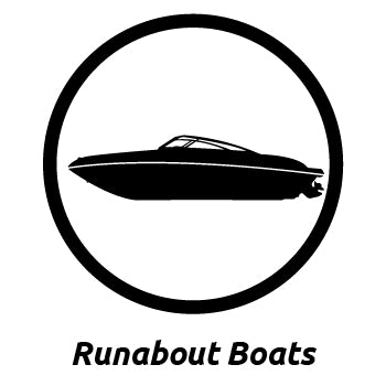 custom runabout boat decals by Domed Numbers