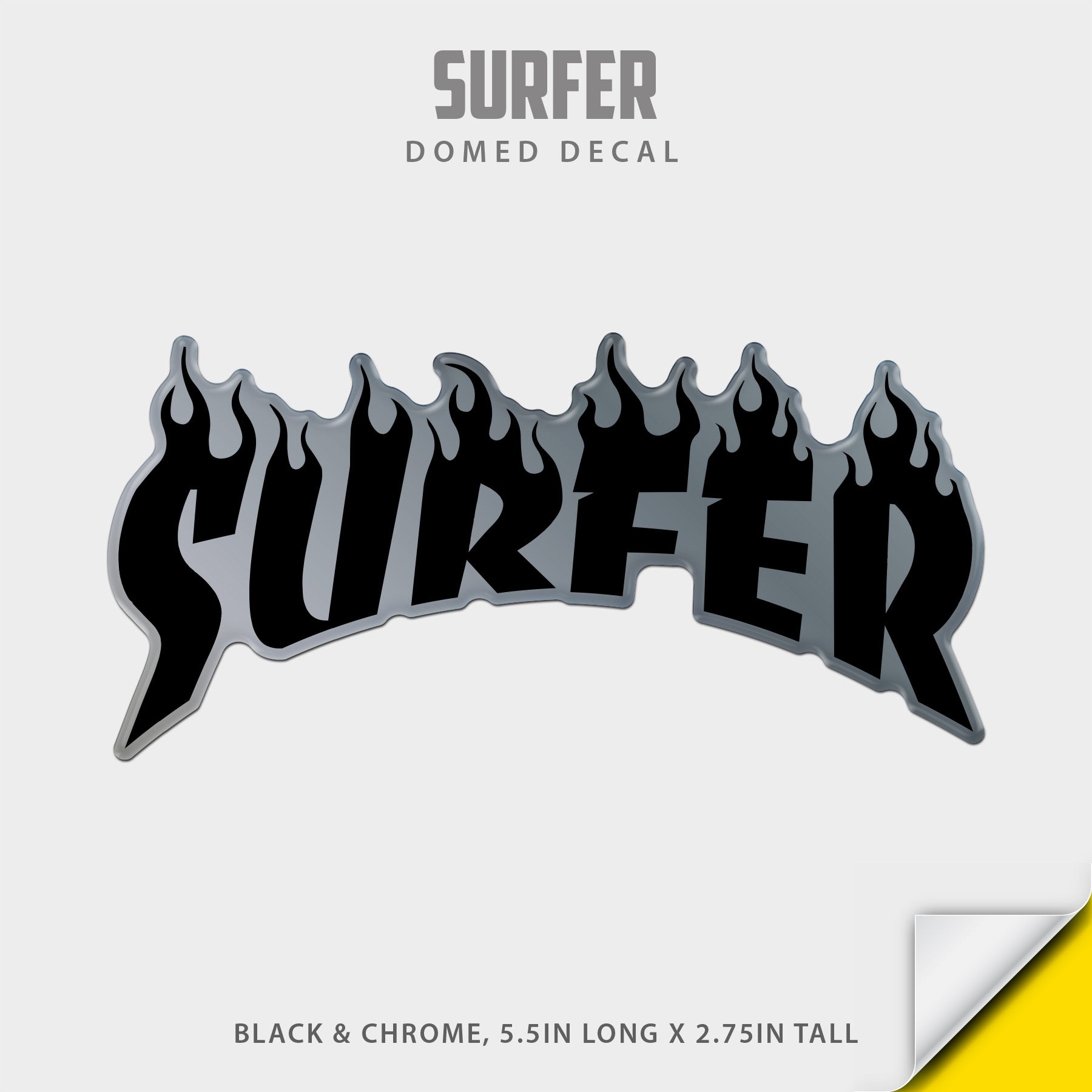 Surfer Domed Decal