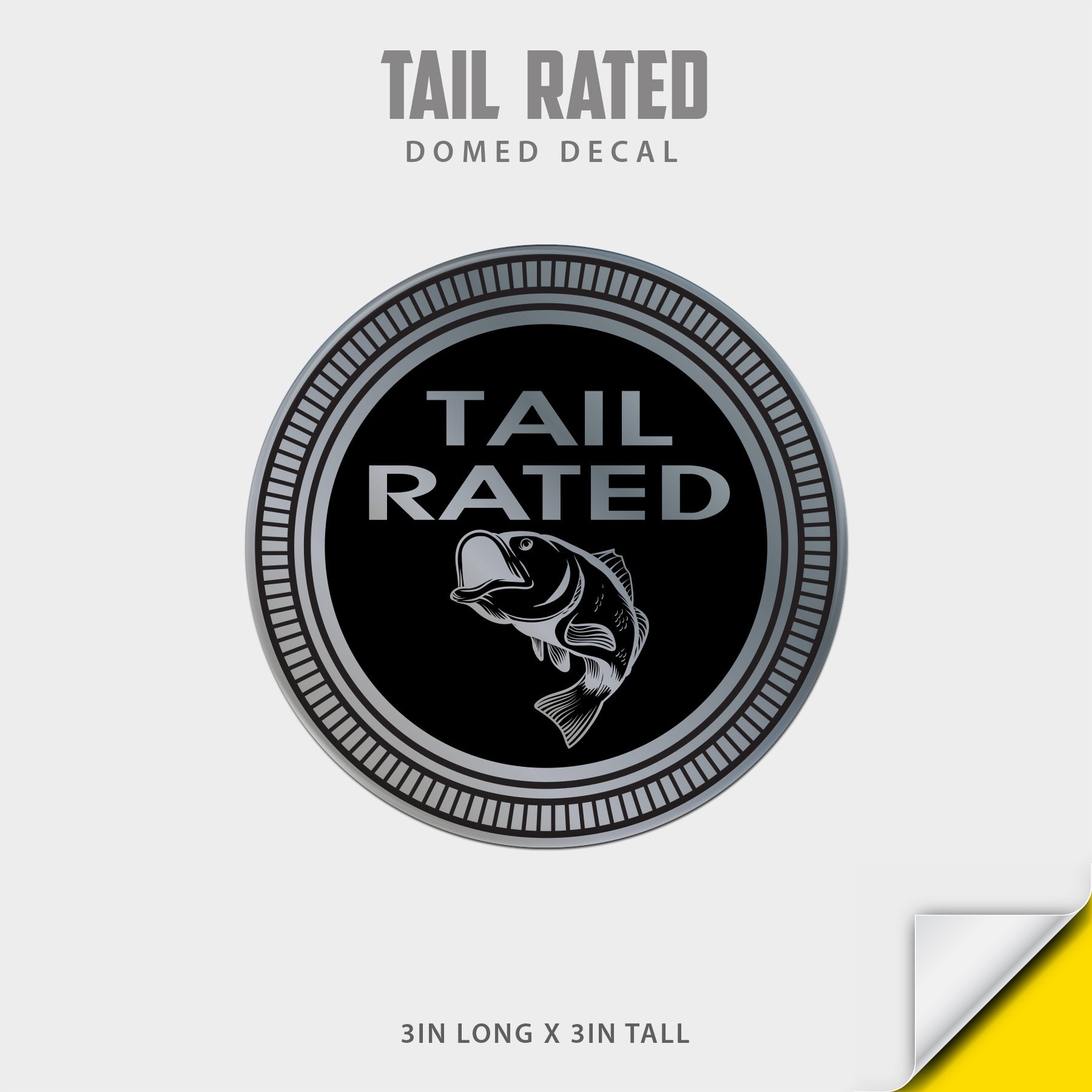 Tail Rated Domed Decal