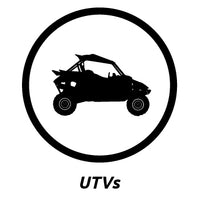Custom side by side, utv, atv ,off road vehicle decals by Domed Numbers