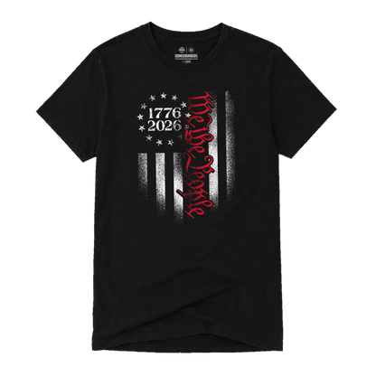 We the People Flag, Adult Unisex Short Sleeve Tee
