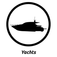 Custom Luxury Yacht Decals by Domed Numbers
